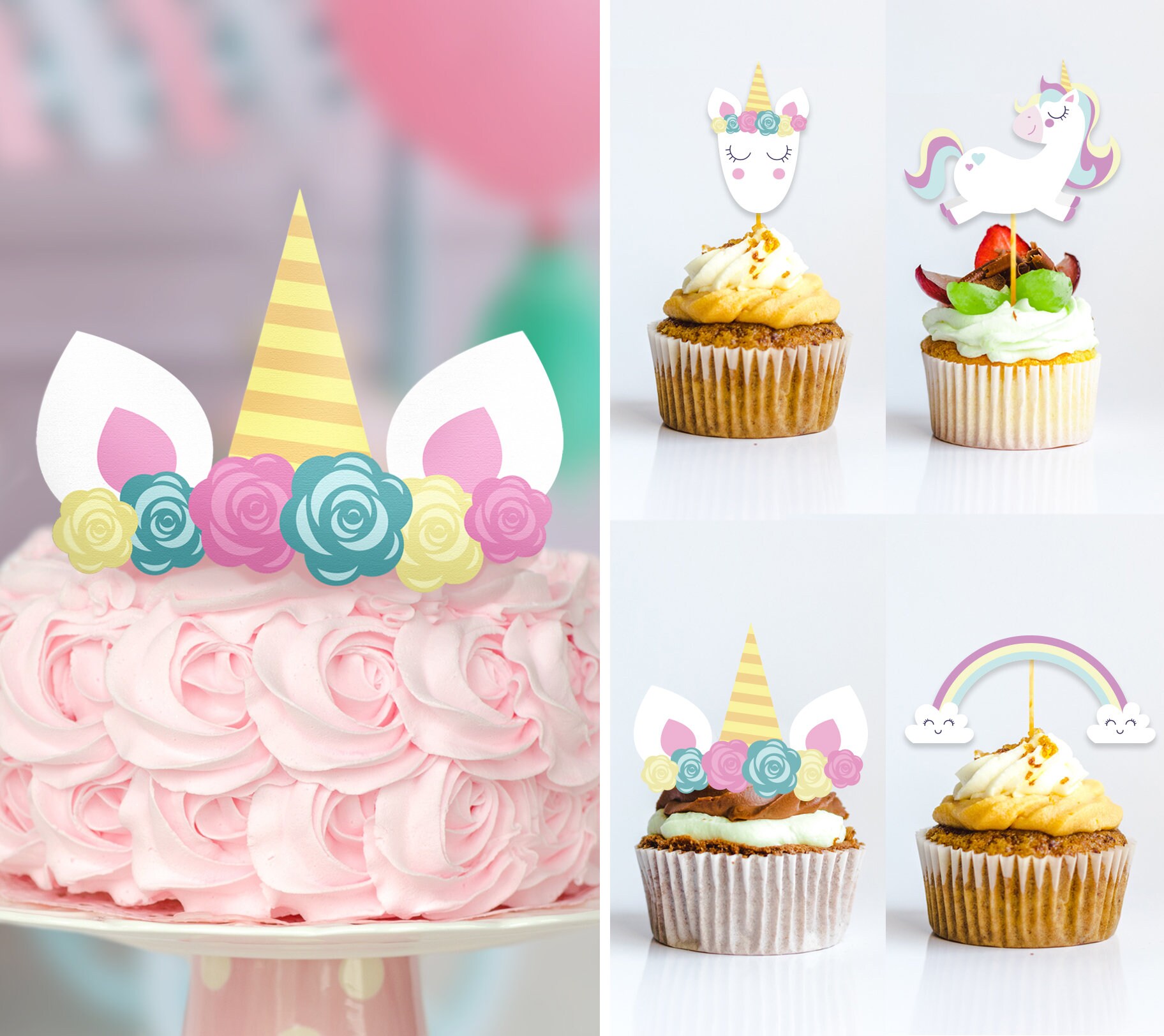 24 Personalised Unicorn Birthday Stickers – Thank You For Coming To My Party – Giggle Amore 12 thumbnail image