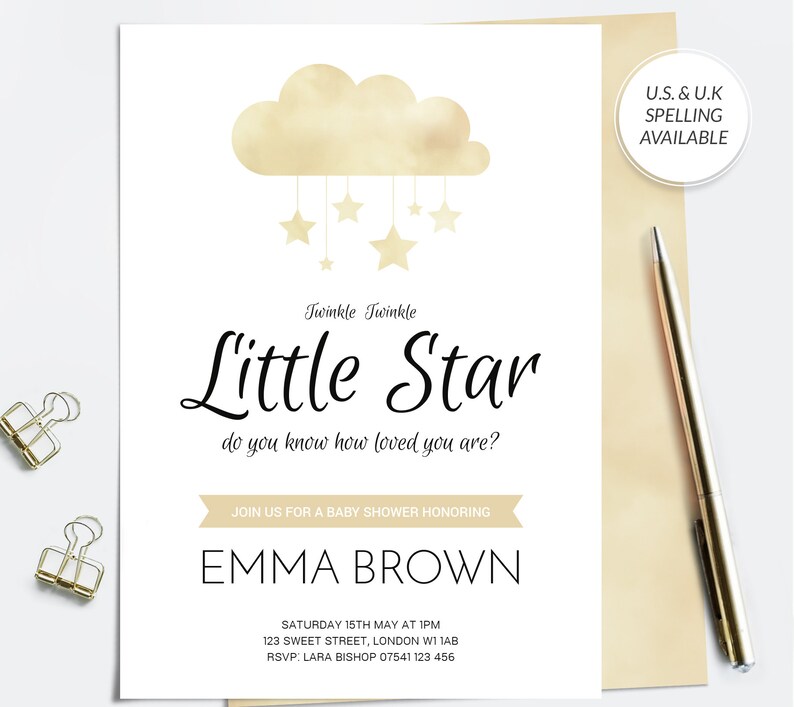 Twinkle Twinkle Little Star Baby Shower Games, The Price Is Right, Don't Say Baby, Advice & Prediction cards, INSTANT DOWNLOAD Printables image 7