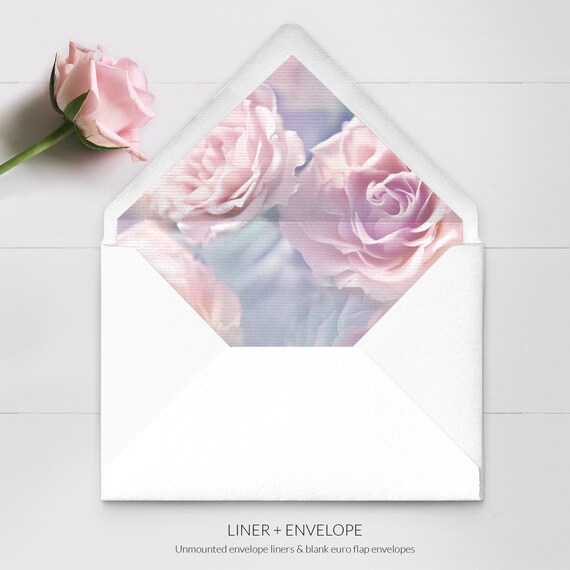 Pink Floral Envelope Liners Printed Il_570xn