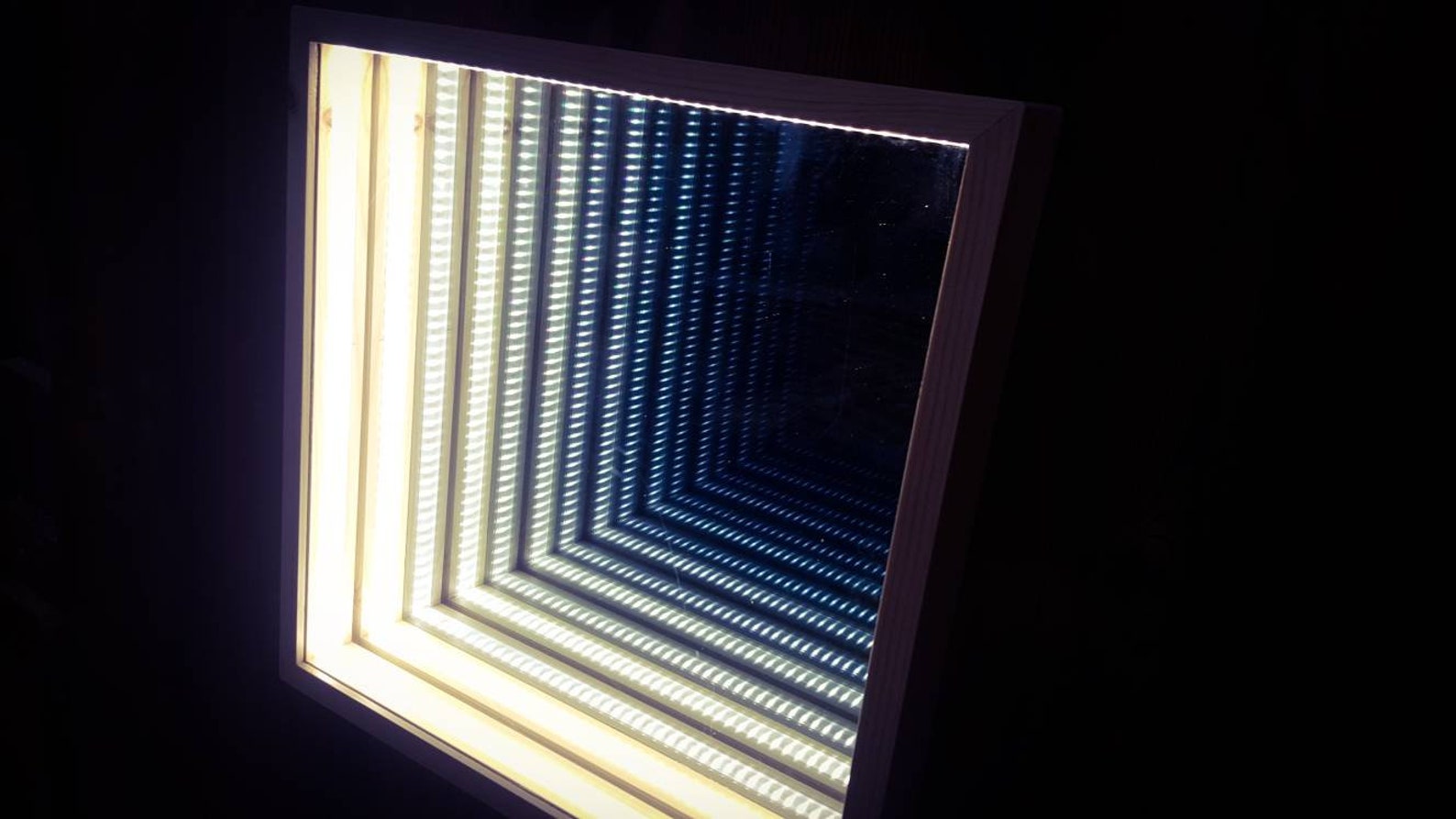 Infinity Mirror Frame Infinity Effect Mirror Illusion Etsy