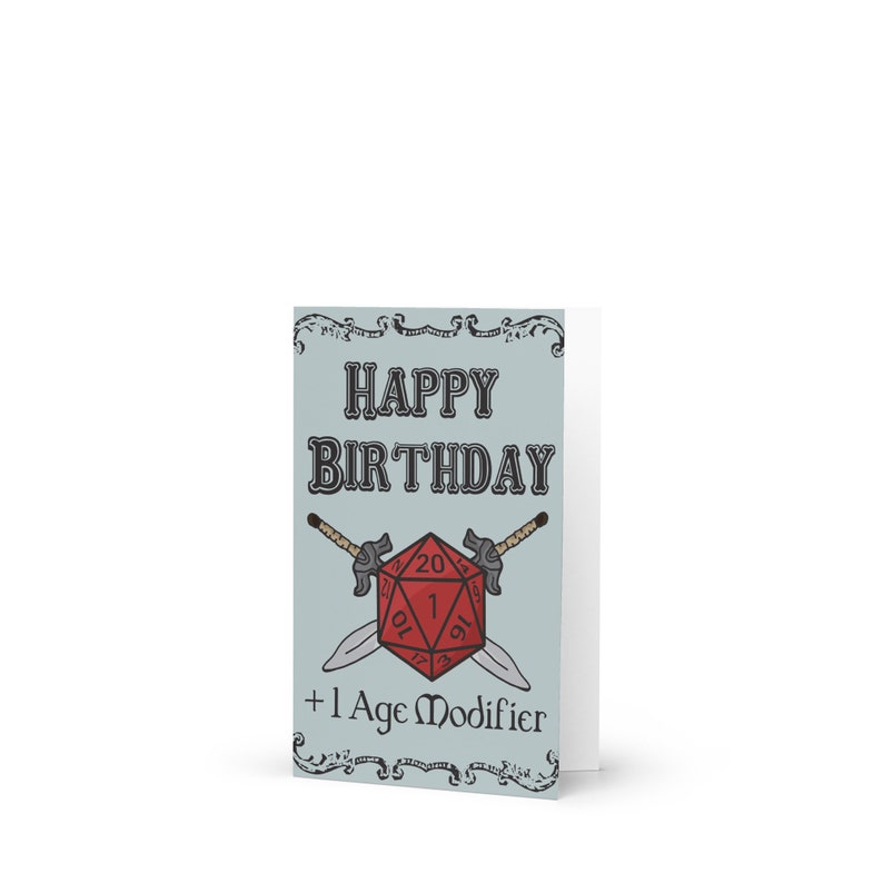 Dungeons and Dragons Happy Birthday Greeting Card Dnd - Etsy