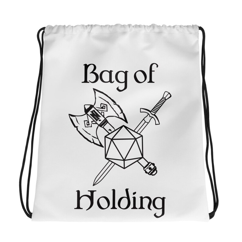 Bag of Holding Dungeons and Dragons Drawstring Bag Etsy