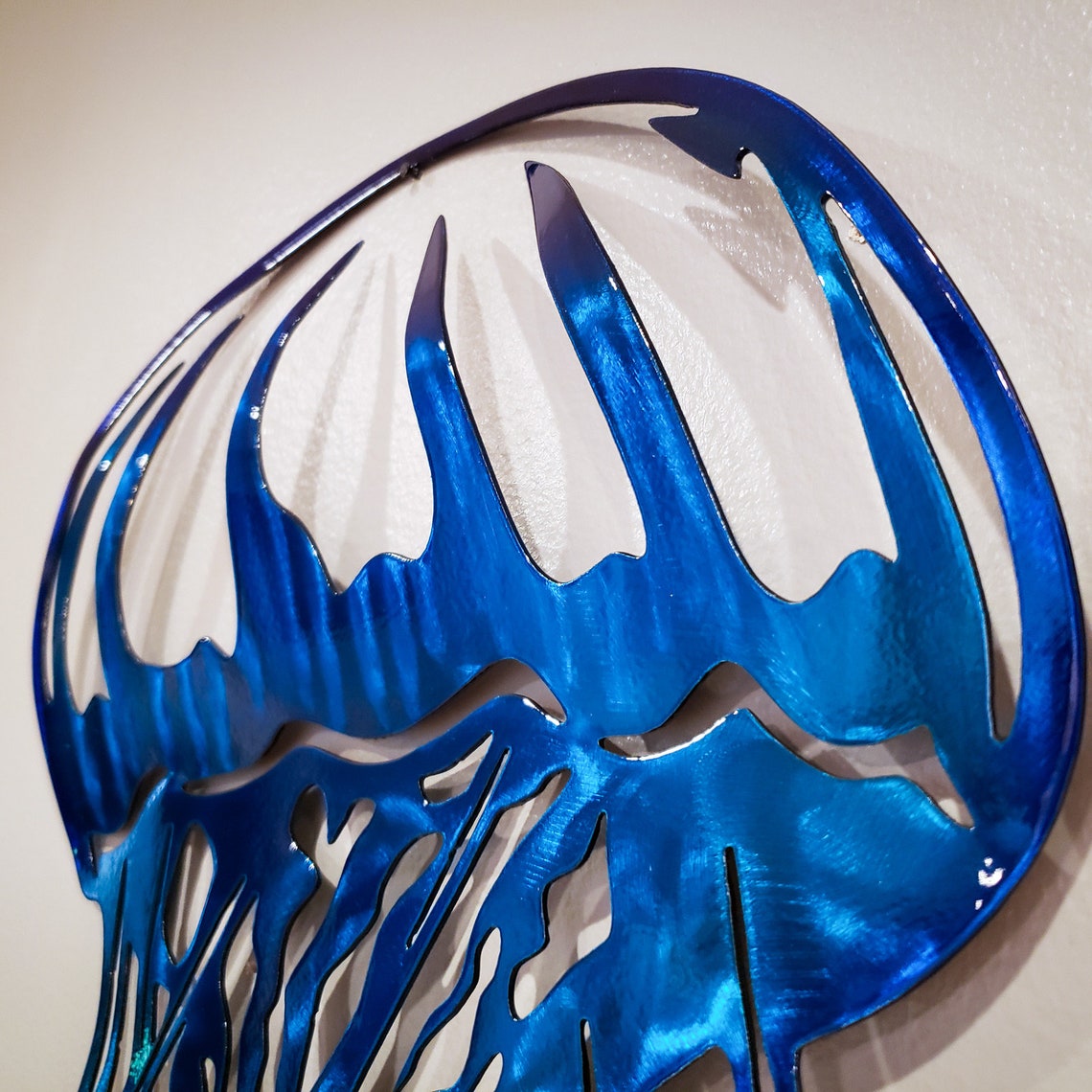 Jelly Fish Metal Wall Art Etsy