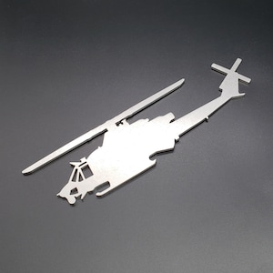 UH-1Y Venom Huey Helicopter Steel Bottle Opener - Aviation - Pilot Gift