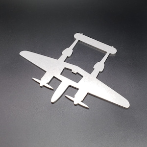 P-38 Lightning Warbird Steel Aircraft Bottle Opener - Aviation - Pilot Gift
