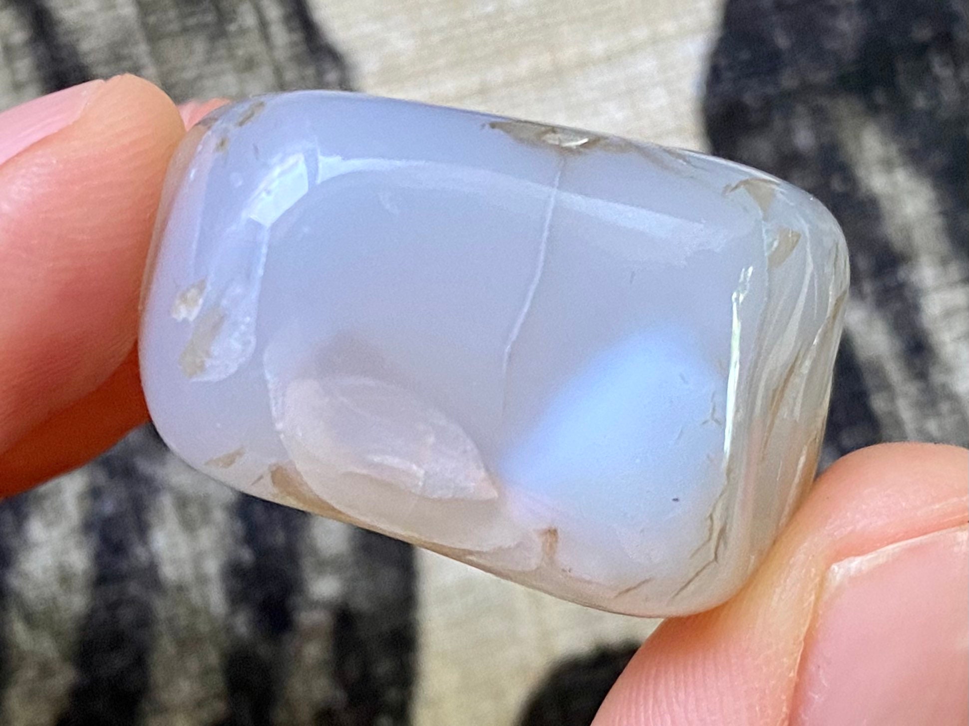 Montana moss agate freeform tumbled stone with dendrites and | Etsy