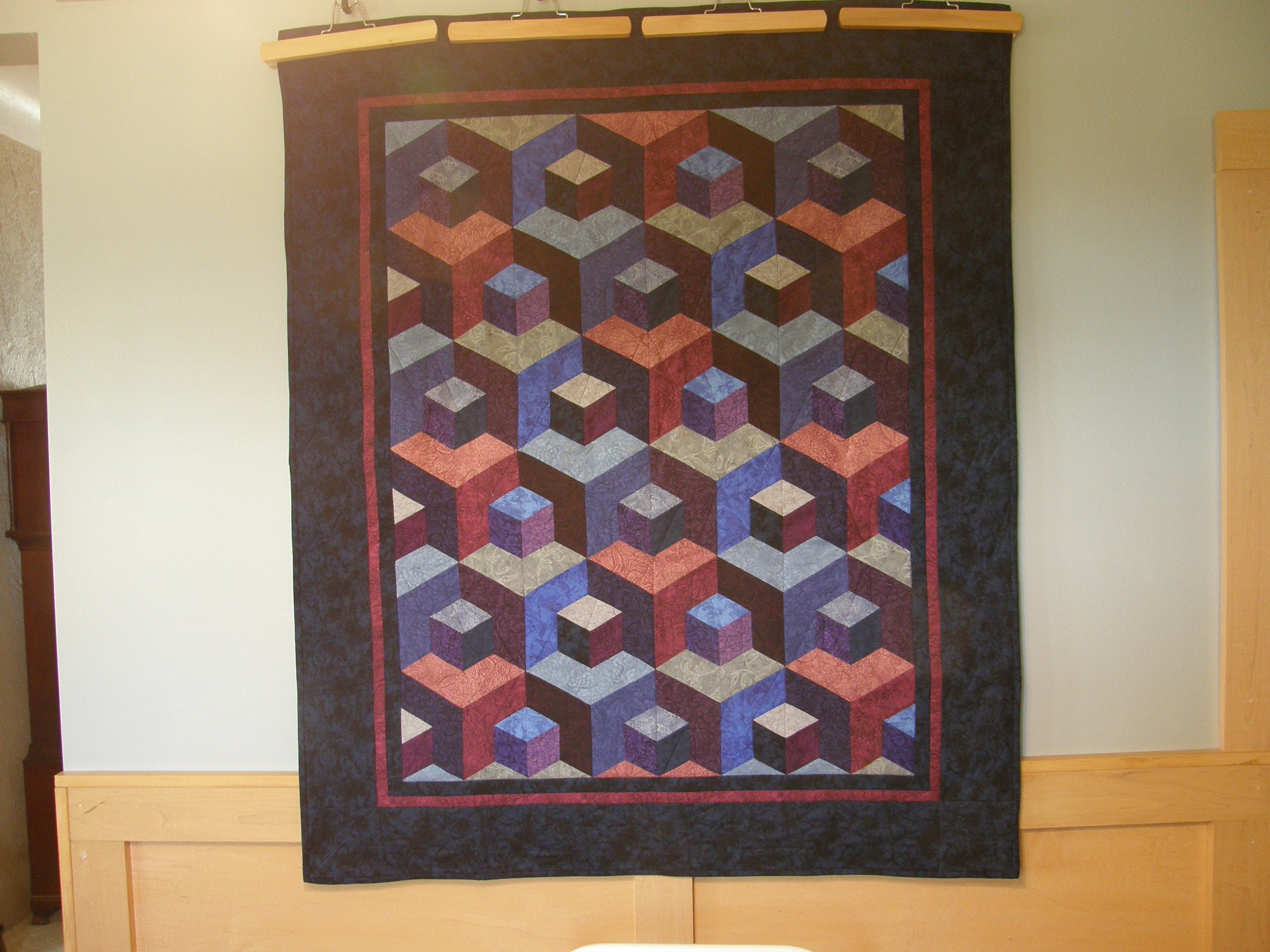3 Dimensional Blocks Quilt - Etsy