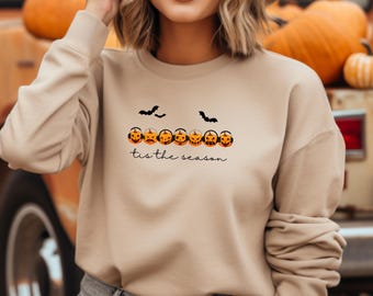 Tis the Season Funny Halloween 911 Dispatcher Unisex Heavy Blend™ Crewneck Sweatshirt