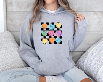 Retro Dispatch Valentine's Conversation Hearts Unisex Heavy Blend Hooded Sweatshirt