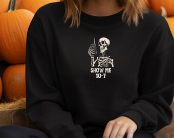 Show Me 10-7 Funny Police Unisex Heavy Blend™ Crewneck Sweatshirt