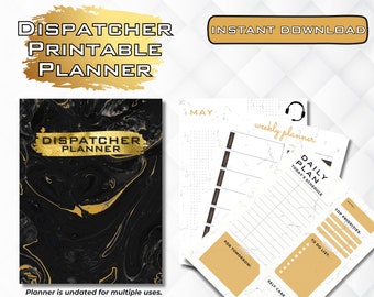 Printable 911 Dispatcher Planner Undated Monday Start
