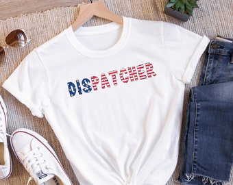Patriotic Dispatcher Shirt Unisex Softstyle T-Shirt