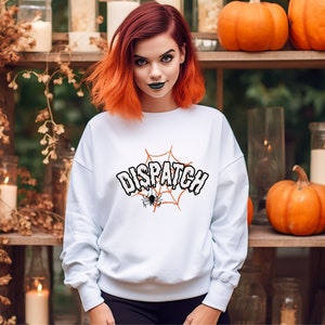 Halloween Dispatch Vibes 911 Dispatcher Unisex Heavy Blend Crewneck Sweatshirt