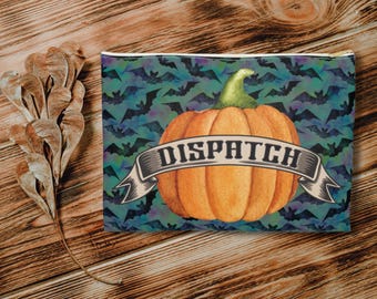 Halloween Bat and Pumpkin 911 Dispatcher Headset Bag