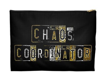 Chaos Coordinator License Plate Headset Bag