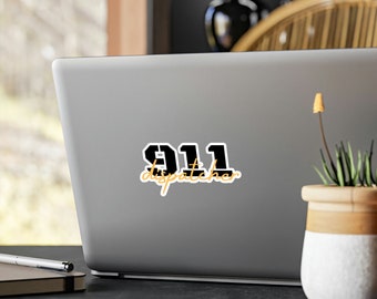 Calcomanías de vinilo para ventana de coche del despachador 911