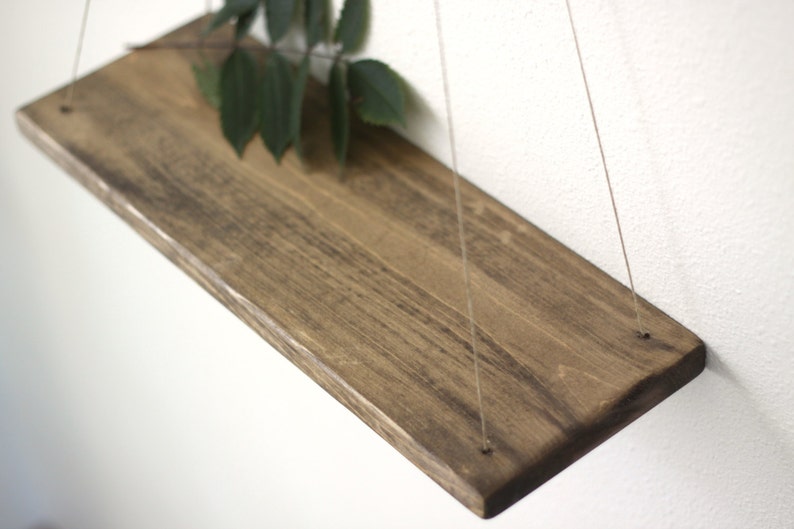 Swing Shelf Hanging Shelf Wood Swing Shelves Rope Swing Etsy