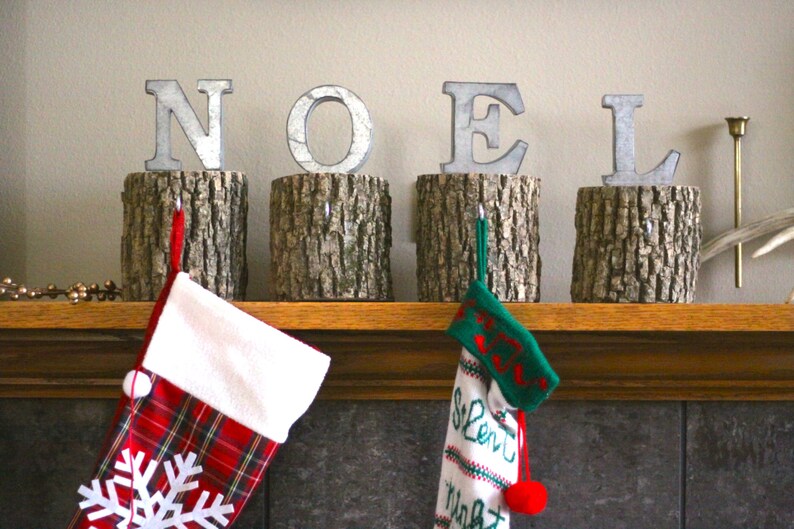 Noel Holiday Decor Noel Sign Christmas Stocking Stocking Hanger Christmas Stocking Holder Stocking Holder Christmas Decorations