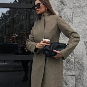 Fitted Coat Etsy