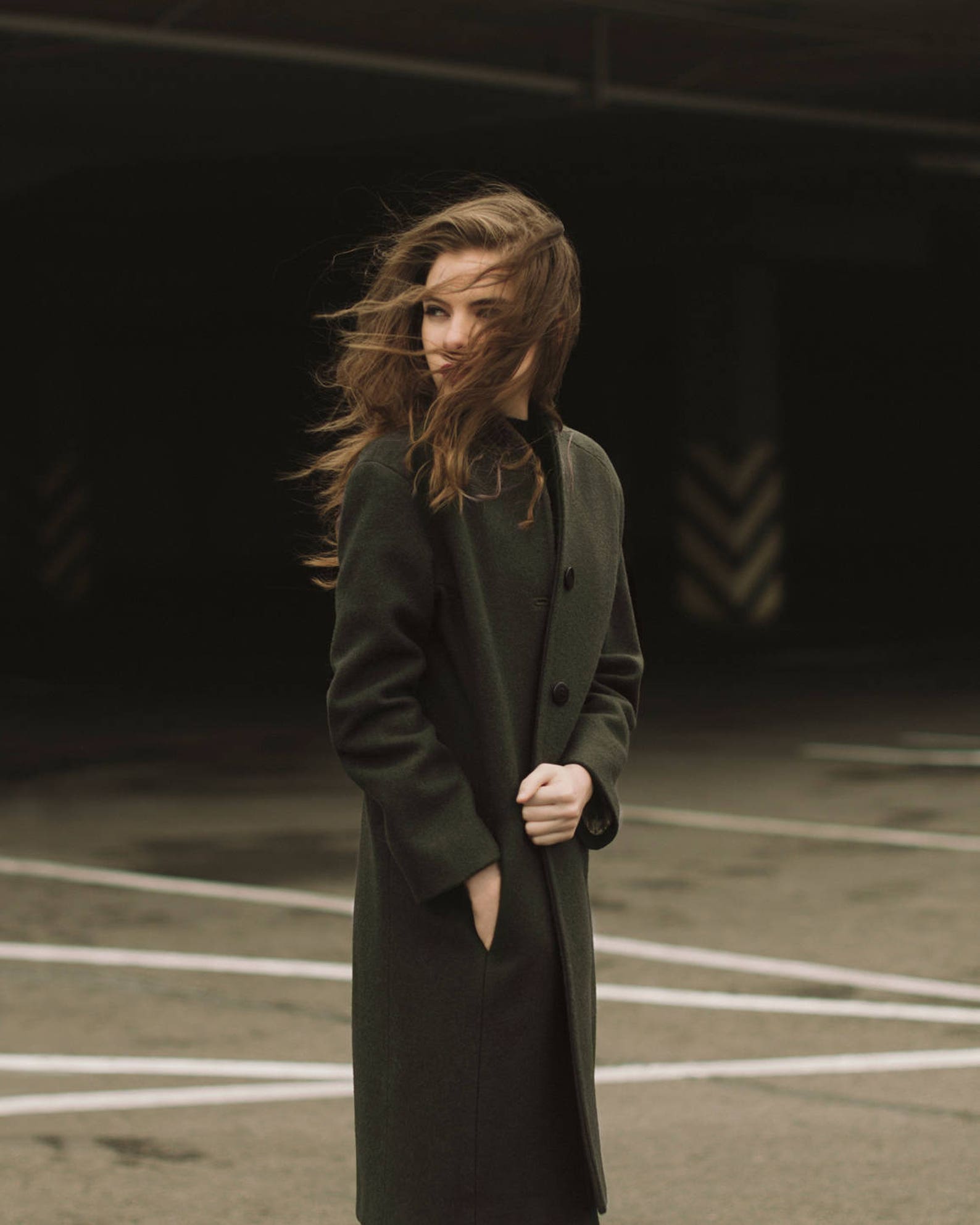 Woman green coat / Green spring coat / Autumn wool coat Etsy