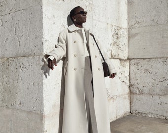 Camel coat oversized hotsell
