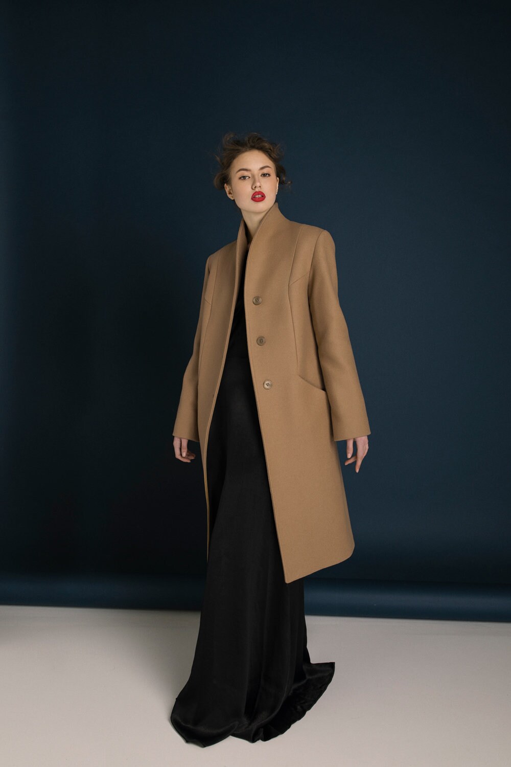 camel color wool jacket