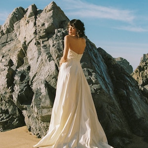 Empire Sleeveless Bridesmaid Gown with Bowknot Tangerine