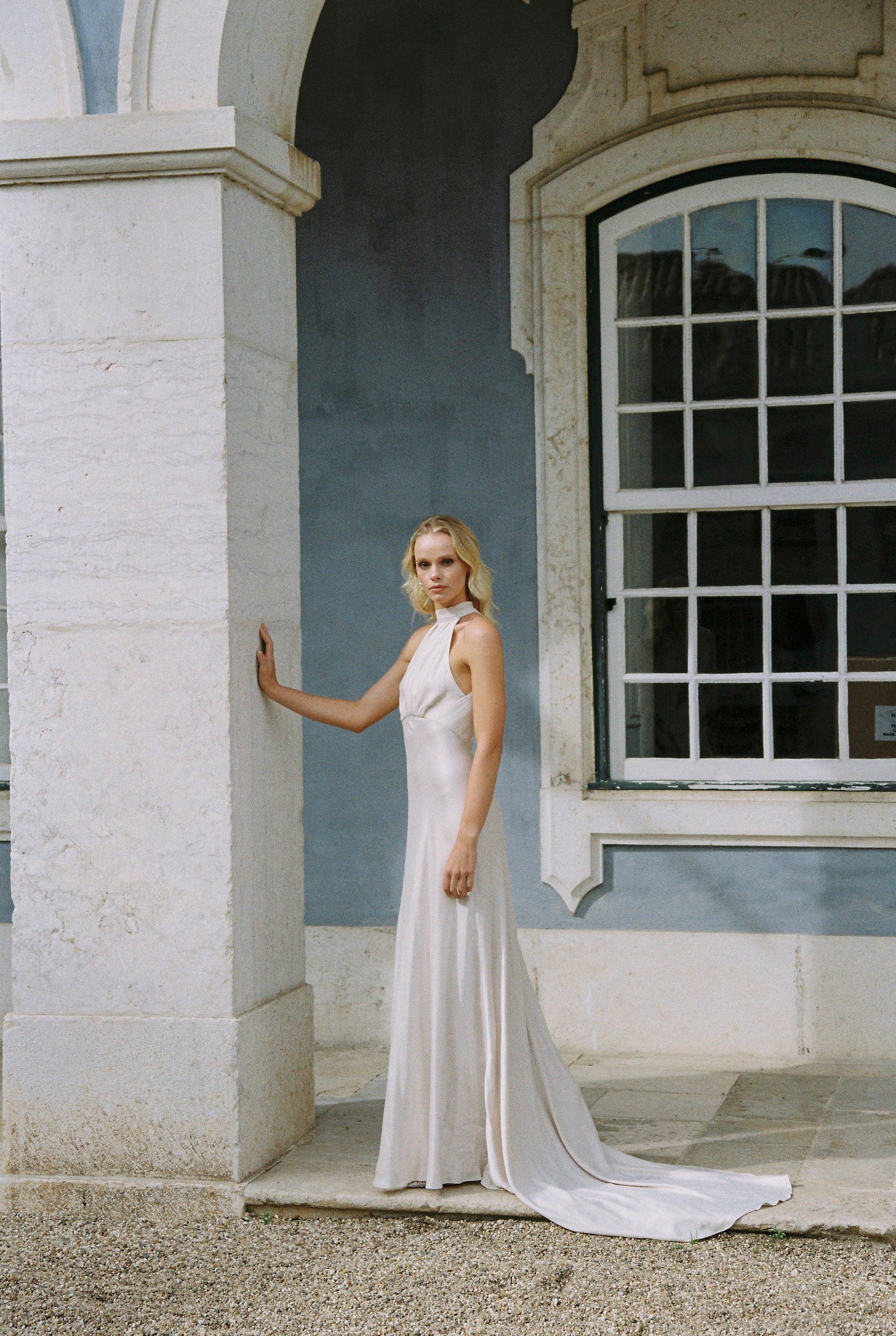 slim fit dress slacks Fit and Flare Wedding Dress with Long Sleeve,Chapel-Length Petal Train Wedding Dress,WD00871, US4 / Black main image 0