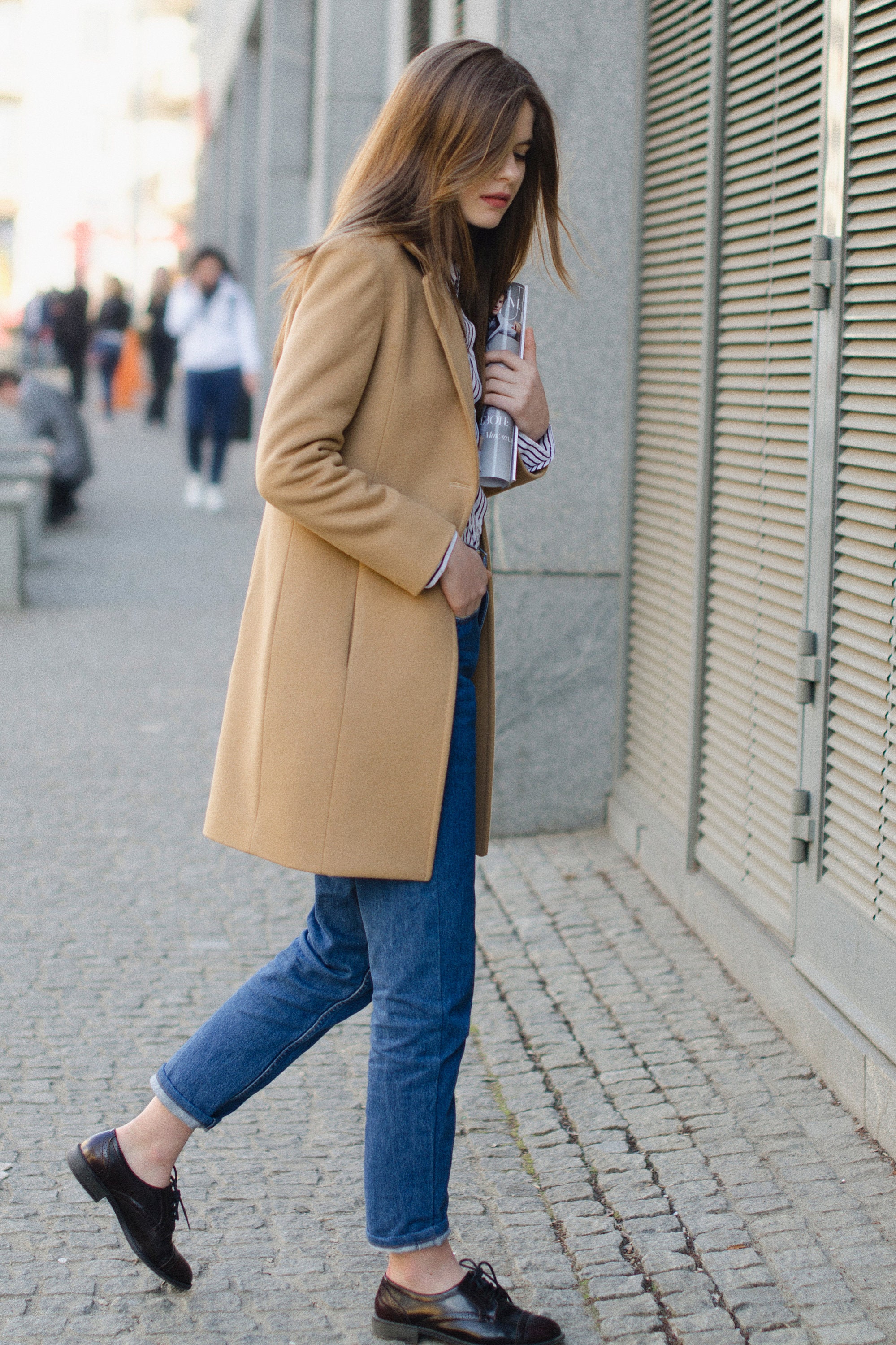 Slim Fit Wool Coat: Short Camel Coat With Notch Collar - Etsy