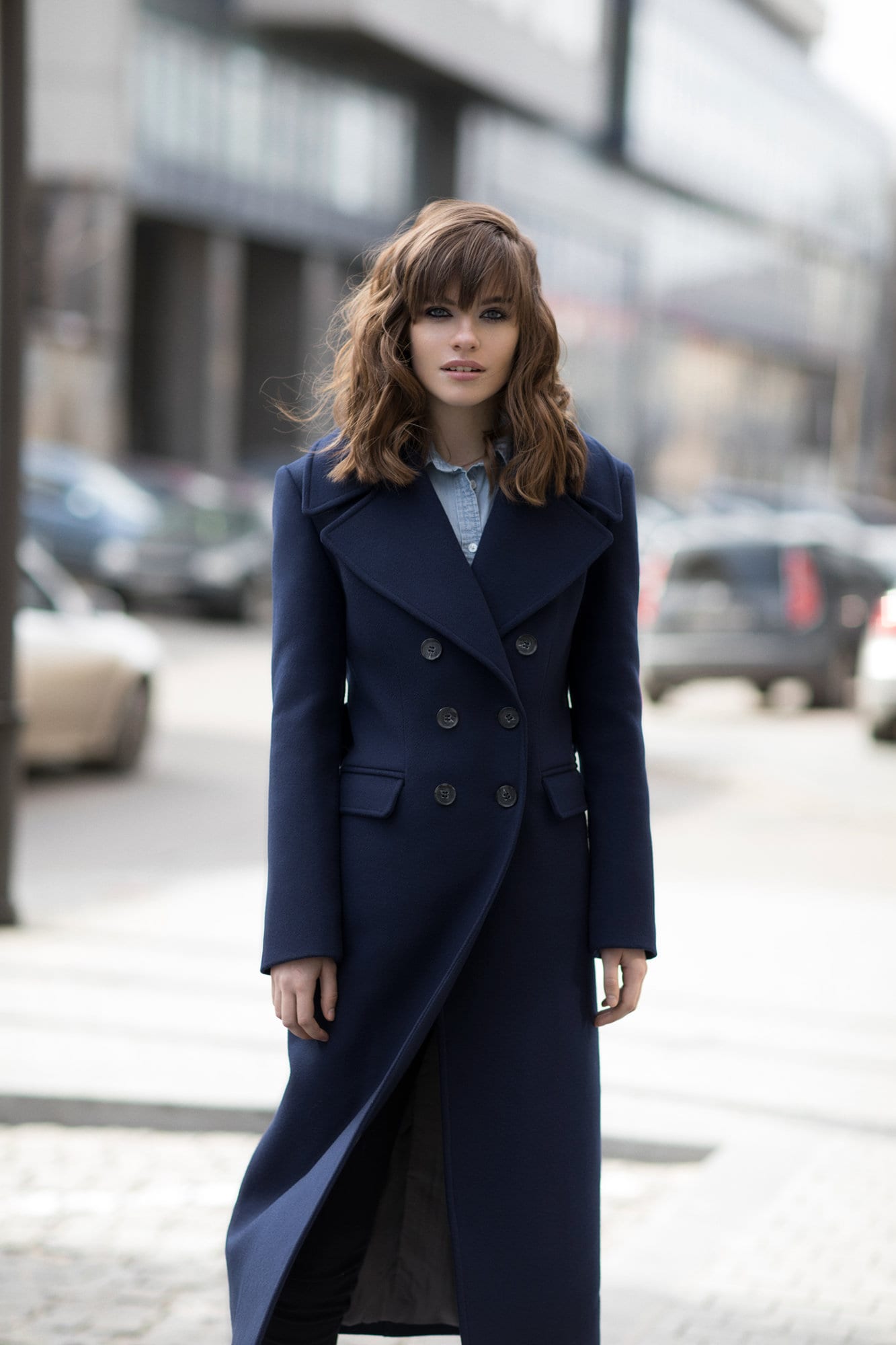 Navy Blue Wool Coat: Double-breasted Navy Overcoat - Etsy