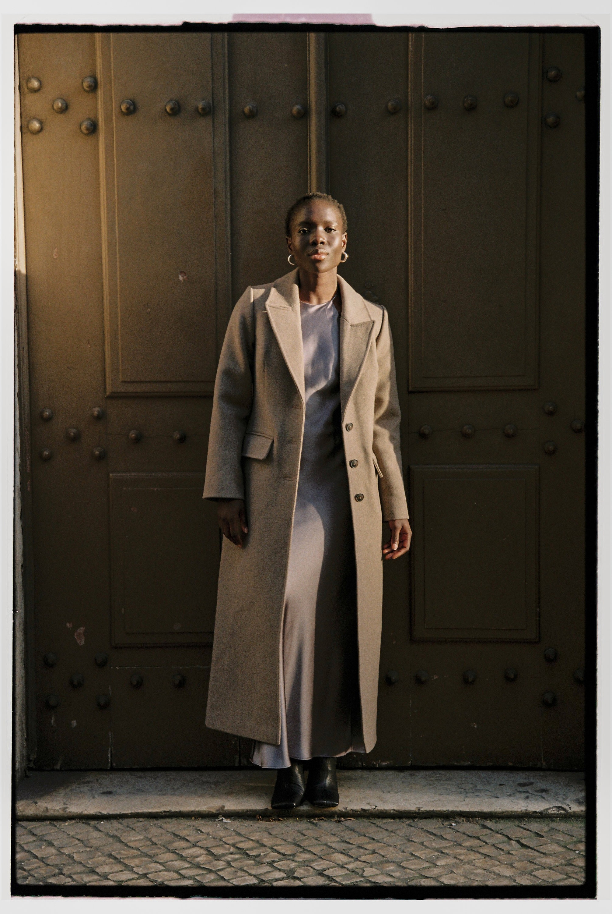Wool Tapered Coat: Long Fitted Autumn Winter Coat - Etsy