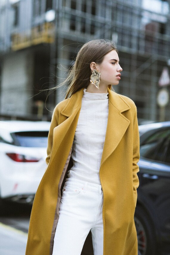 mustard wool jacket