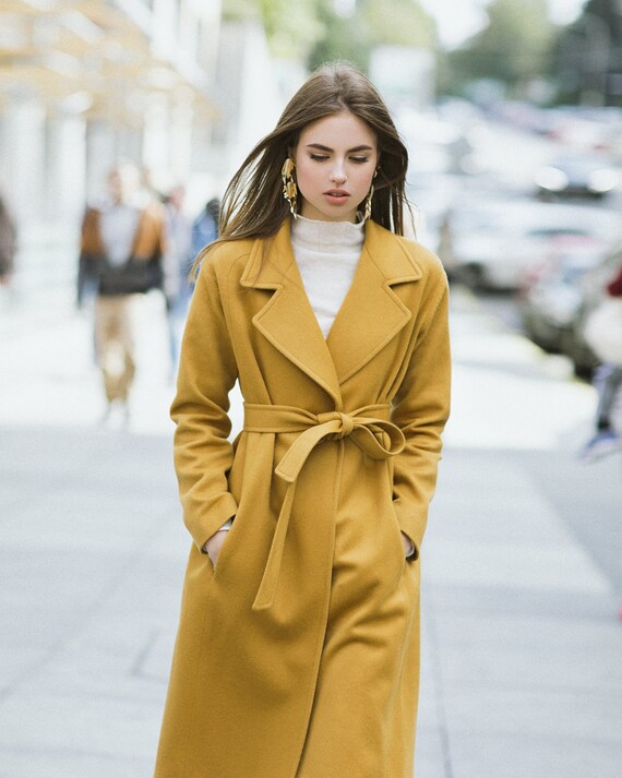 mustard overcoat