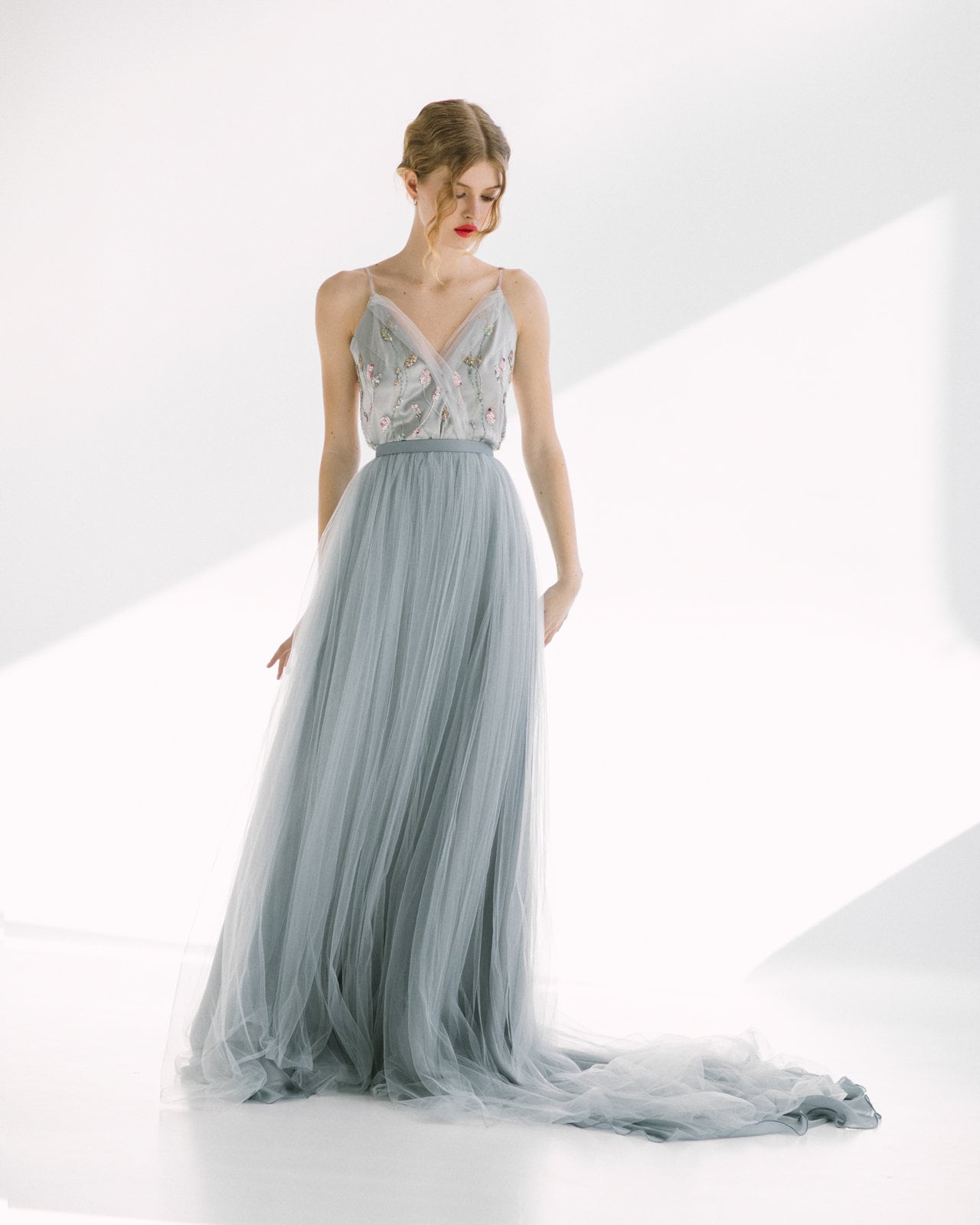 Blue Gray wedding dress Custom size US / Blue Gray Blue Gray wedding dress Custom size US / Blue Gray