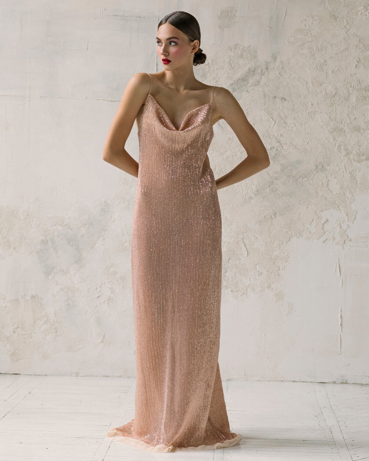 Bridesmaid sequin slip dress Prom draped slip dress Etsy