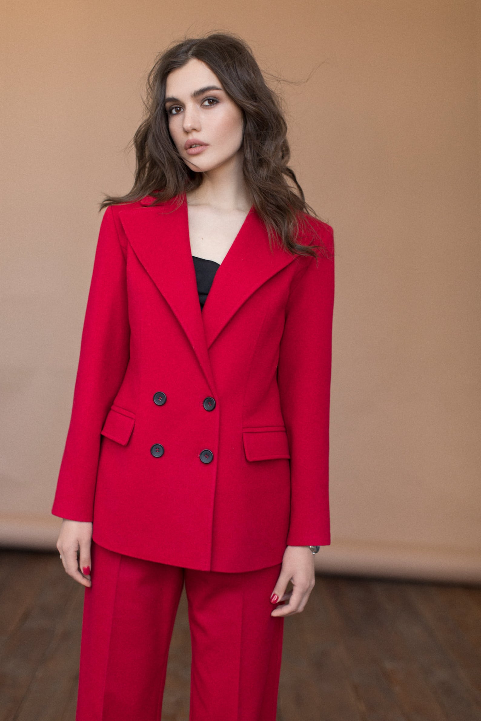 wool coat suit