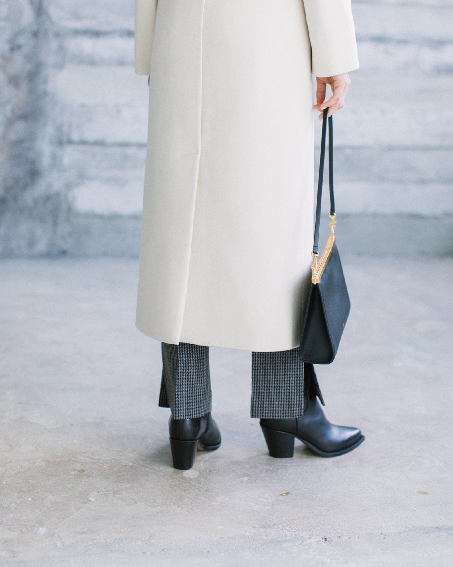 Wool Ivory Coat / Bridal Wool Tapered Coat / Ivory Wedding Etsy