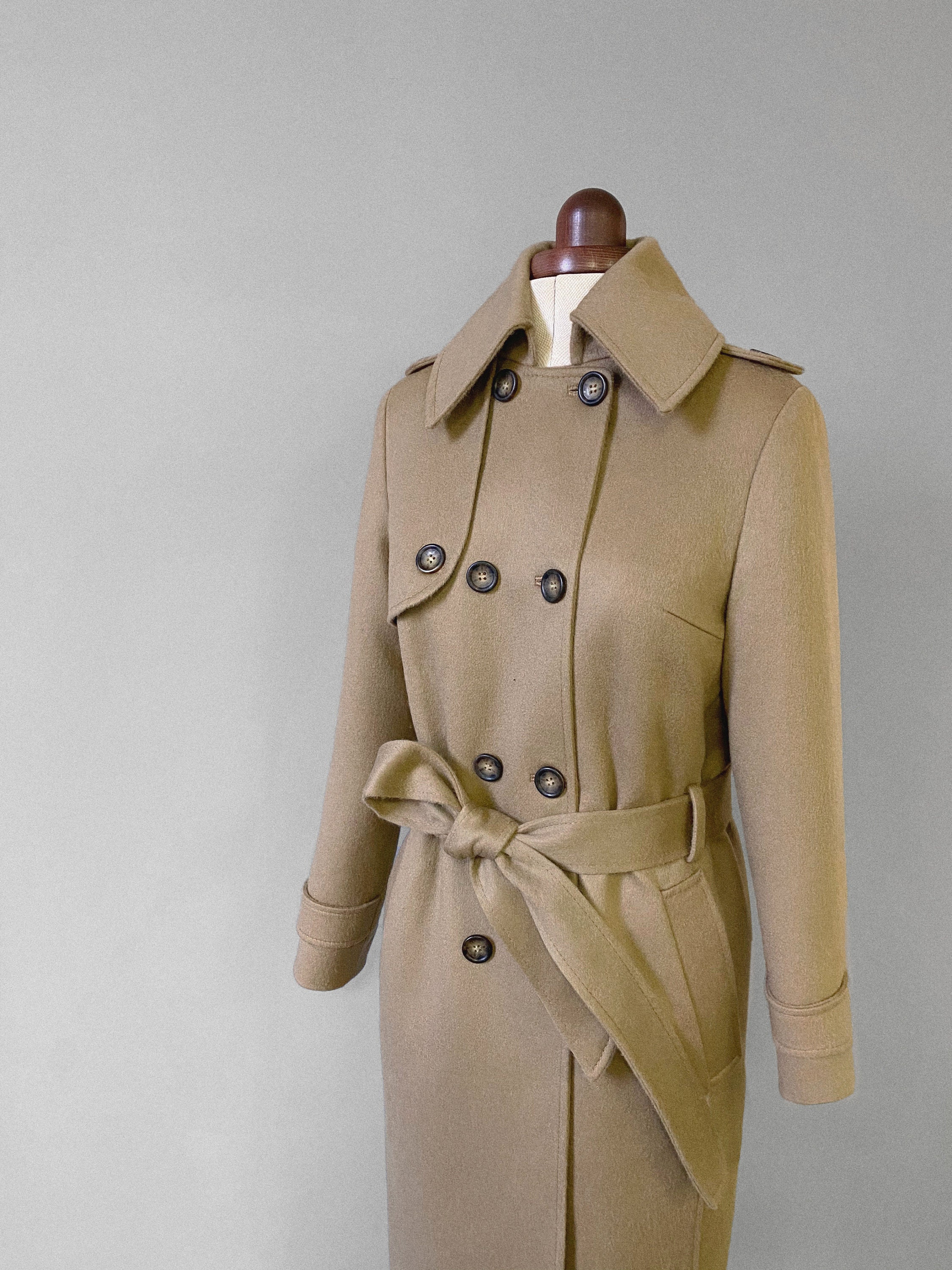 manteau camel cintré