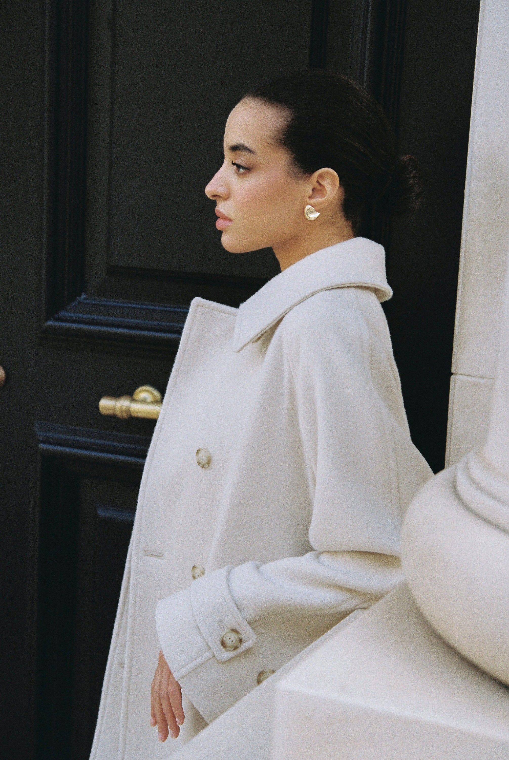 ジャケット・アウター ORGUE Melton pearl jacket coat /Beige ジャケット・アウター ORGUE Melton pearl jacket coat /Beige Jimmy