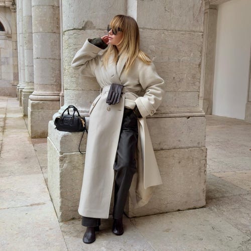 Extra Long Coat: Oversized Wool Trench Coat - Etsy