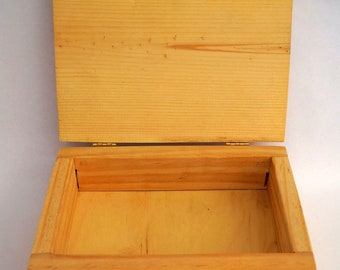 Scatola dei ricordi in legno con coperchio incernierato in stile Art Déco, idea regalo per gioielli da donna