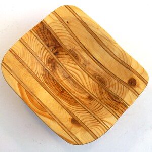 Unique Wood Bowl Carved from Layers of Wooden Veneer