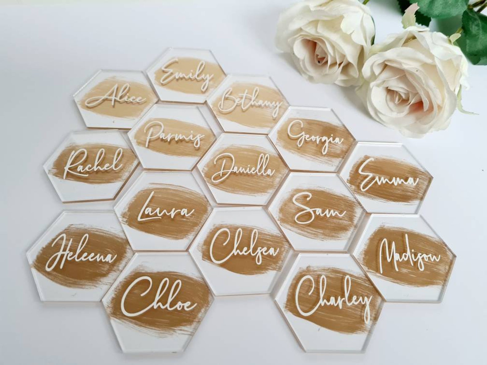 Acrylic Place Names Acrylic Place Settings 8cm Clear Etsy UK