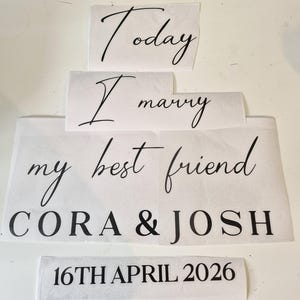 Custom Vinyl Decal Sticker | Personalised Wording, Font Choice, Colour Options