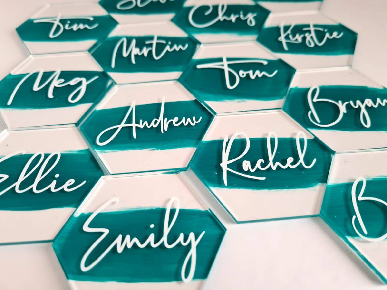 Acrylic Place Names Acrylic Place Settings 8cm Clear Etsy UK