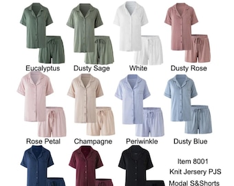 Personalised Women's Viscose Pyjama Set | Soft Stretch Bridal Party Loungewear | Bridesmaid PJs | Wedding Morning Pyjamas | Gift for Her