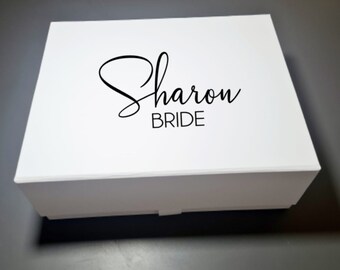 Personalised gift box, bridesmaid proposal, magnetic closure, wedding, groom, birthday, groomsman, best man, bridal party