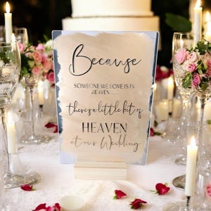 Aangepast A4-bord, kaarten en cadeaus, confetti, gastenboek, gedenkplaat met standaard, helder acryl, kleur, achterkant geverfd