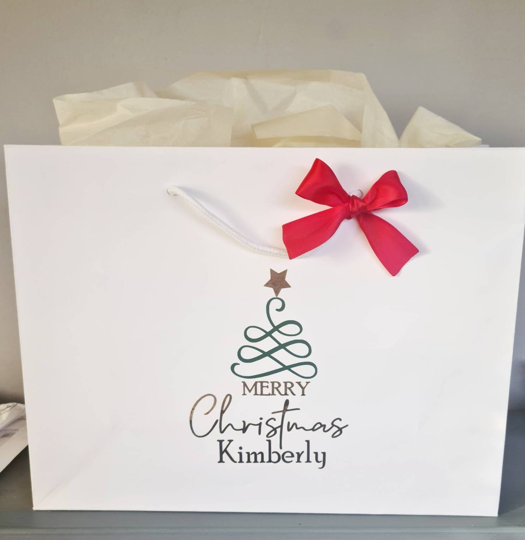 Personalised Christmas Gift Bags Christmas Bag Xmas Gift Etsy UK