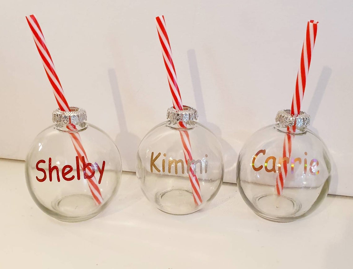 Christmas wine glass Christmas bauble wine glass Christmas Etsy